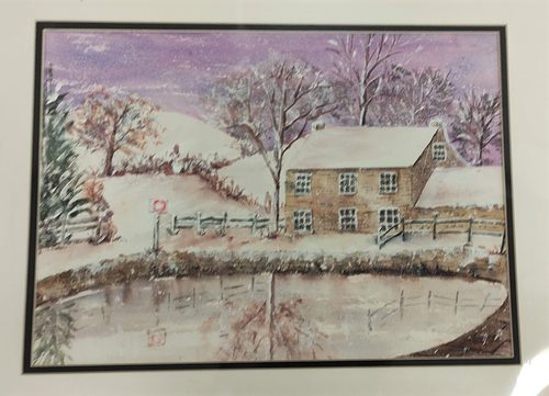 Christine M, Worsbrough Mill, watercolour.